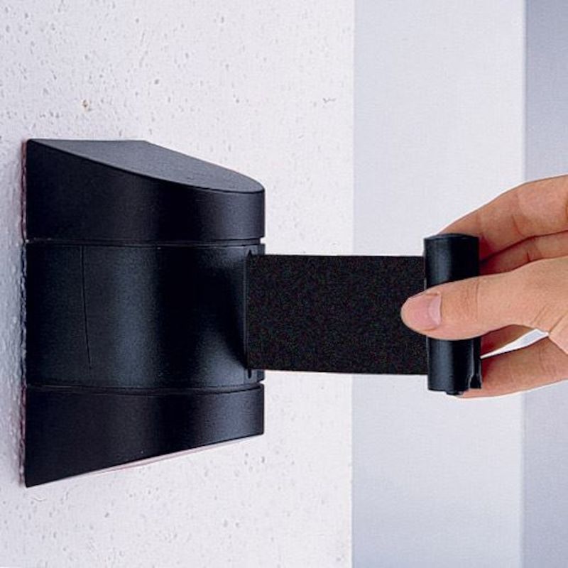 Afspærringsbånd i kassette, til væg