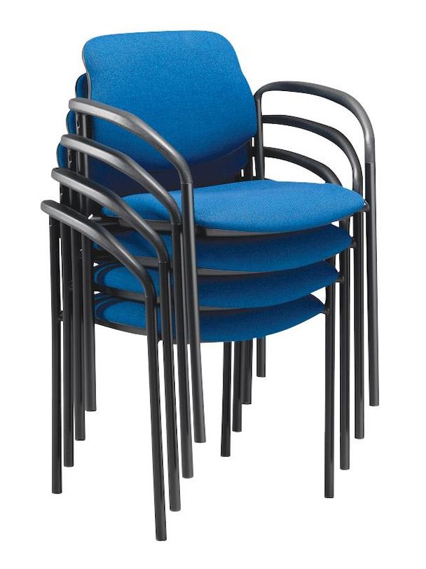 Mødestol Carsten, stabelbar, 4-pak