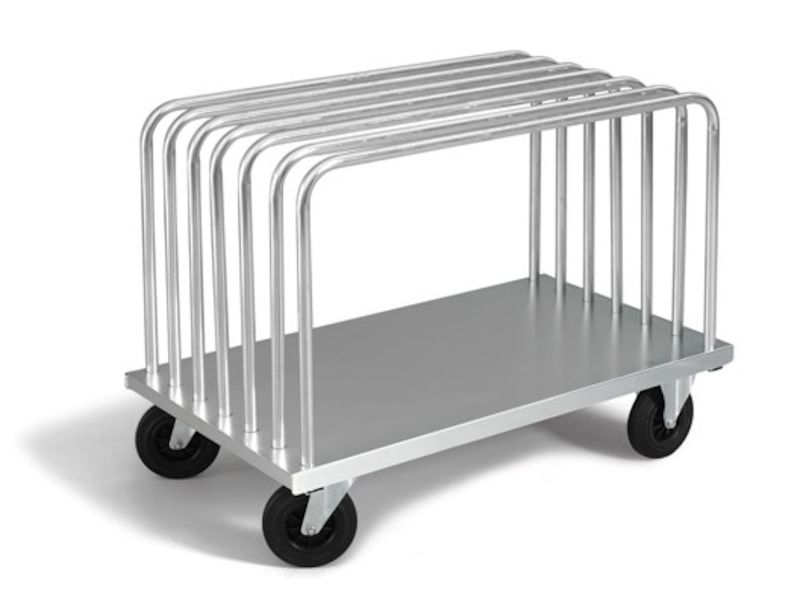 Pladevogn med 2 bøjler, helsvejset