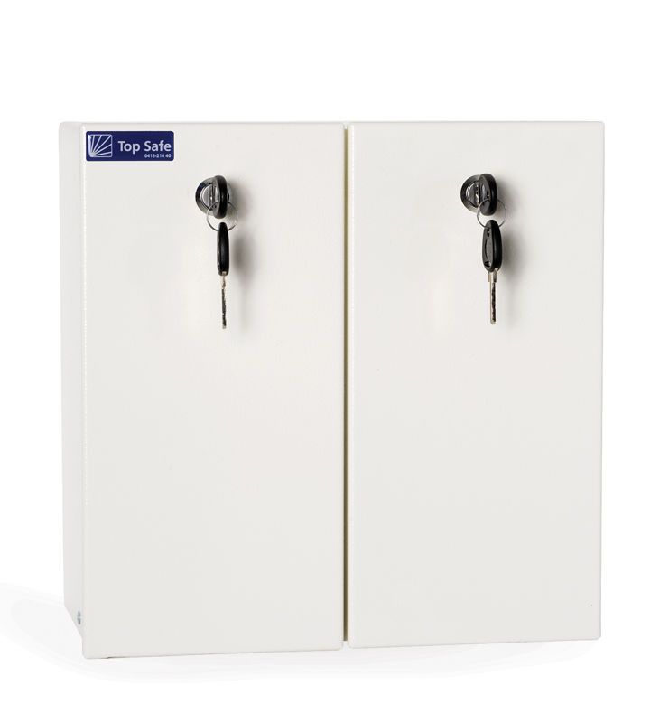 Medicinskab med lås, 2 låger