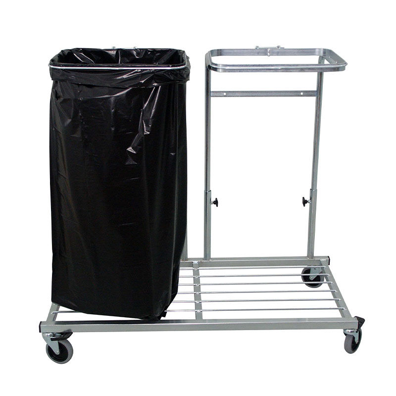 Affaldsstativ på hjul med bremser, dobbelt eller triple