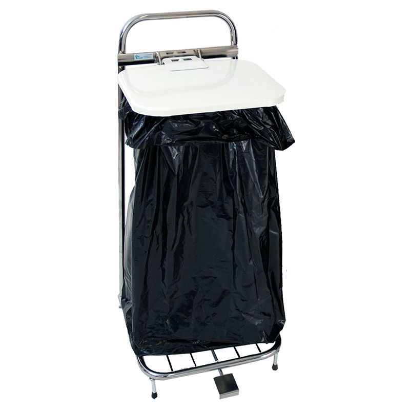 Affaldsvogn med hjul og låg